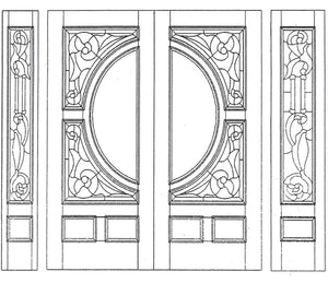 M580c Slab Wood Entry Door – Closeout Sale