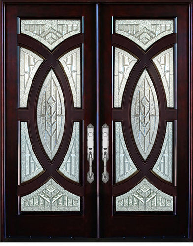 M705A Exterior Entry Wood Door
