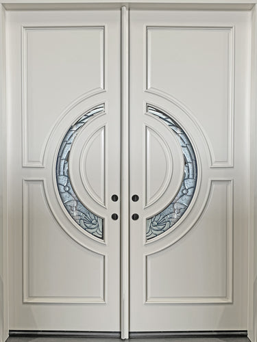 M580E-White Wood Exterior Door