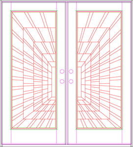 M300I Time Tunnel Exterior Wood Door