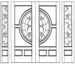 M580a Slab Wood Entry Door – Closeout Sale
