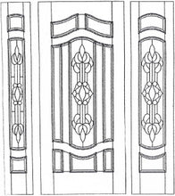Load image into Gallery viewer, Oak and Mahogany Wood Slab Door #Madrid Exterior Entry – Closeout Sale